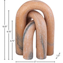  Color_Pink -- Arco Pink Marble 3 pc Decorative Object IMAGE 5