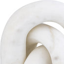  Color_White -- Arco White Marble 3 pc Decorative Object IMAGE 4
