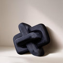  Color_Black -- Bond Black Marble Decorative Knot IMAGE 2