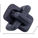  Color_Black -- Bond Black Marble Decorative Knot IMAGE 5