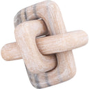  Color_Pink -- Bond Pink Marble Decorative Knot IMAGE 3