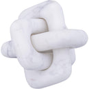 Color_White -- Bond White Marble Decorative Knot IMAGE 3