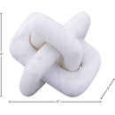  Color_White -- Bond White Marble Decorative Knot IMAGE 5