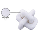  Color_White -- Bond White Marble Decorative Knot IMAGE 6