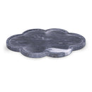  Meridian Rimini Black Clover Shaped Marble Tray IMAGE 1