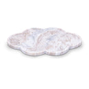  Color_Brown -- Rimini Brown Clover Shaped Marble Tray IMAGE 1