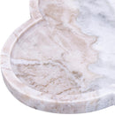  Meridian Rimini Brown Clover Shaped Marble Tray IMAGE 4