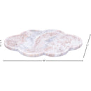  Color_Brown -- Rimini Brown Clover Shaped Marble Tray IMAGE 5
