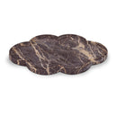  Color_Cherry -- Rimini Cherry Clover Shaped Marble Tray IMAGE 1