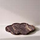  Meridian Rimini Cherry Clover Shaped Marble Tray IMAGE 2