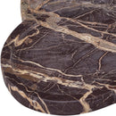  Color_Cherry -- Rimini Cherry Clover Shaped Marble Tray IMAGE 4