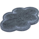  Color_Green -- Rimini Green Clover Shaped Marble Tray IMAGE 3