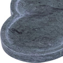  Color_Green -- Rimini Green Clover Shaped Marble Tray IMAGE 4