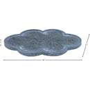  Color_Green -- Rimini Green Clover Shaped Marble Tray IMAGE 5