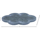  Meridian Rimini Green Clover Shaped Marble Tray IMAGE 5