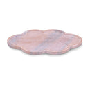  Color_Pink -- Rimini Pink Clover Shaped Marble Tray IMAGE 1