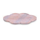  Meridian Rimini Pink Clover Shaped Marble Tray IMAGE 1