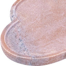  Color_Pink -- Rimini Pink Clover Shaped Marble Tray IMAGE 4