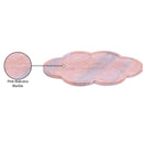  Color_Pink -- Rimini Pink Clover Shaped Marble Tray IMAGE 6