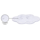  Meridian Rimini White Clover Shaped Marble Tray IMAGE 6