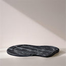  Color_Black -- Arezzo Black Marble Tray IMAGE 2