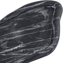  Color_Black -- Arezzo Black Marble Tray IMAGE 4