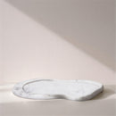  Color_White -- Arezzo White Marble Tray IMAGE 2