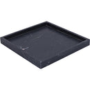  Color_Black -- Barletta Black Square Marble Tray IMAGE 3