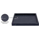  Color_Black -- Barletta Black Square Marble Tray IMAGE 6