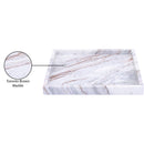  Color_Brown -- Barletta Brown Square Marble Tray IMAGE 6