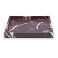  Color_Cherry -- Barletta Cherry Square Marble Tray IMAGE 1
