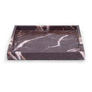  Color_Cherry -- Barletta Cherry Square Marble Tray IMAGE 1