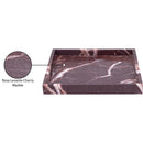  Color_Cherry -- Barletta Cherry Square Marble Tray IMAGE 6