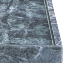  Color_Green -- Barletta Green Square Marble Tray IMAGE 4