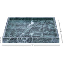  Meridian Barletta Green Square Marble Tray IMAGE 5