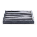  Color_Panda -- Barletta Panda Square Marble Tray IMAGE 1