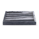  Color_Panda -- Barletta Panda Square Marble Tray IMAGE 1