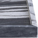  Color_Panda -- Barletta Panda Square Marble Tray IMAGE 4