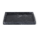  Color_Black -- Barletta Black Rectangular Marble Tray IMAGE 1