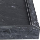  Color_Black -- Barletta Black Rectangular Marble Tray IMAGE 4