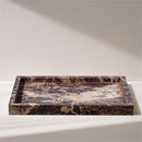  Color_Cherry -- Barletta Cherry Rectangular Marble Tray IMAGE 2