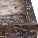  Color_Cherry -- Barletta Cherry Rectangular Marble Tray IMAGE 4