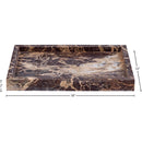  Color_Cherry -- Barletta Cherry Rectangular Marble Tray IMAGE 5
