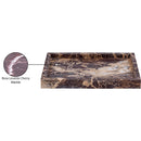  Color_Cherry -- Barletta Cherry Rectangular Marble Tray IMAGE 6