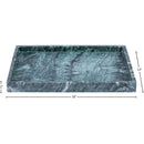  Color_Green -- Barletta Green Rectangular Marble Tray IMAGE 5