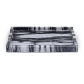  Color_Panda -- Barletta Panda Rectangular Marble Tray IMAGE 1