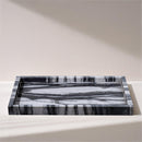  Color_Panda -- Barletta Panda Rectangular Marble Tray IMAGE 2