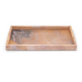  Color_Pink -- Barletta Pink Rectangular Marble Tray IMAGE 1
