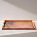  Color_Pink -- Barletta Pink Rectangular Marble Tray IMAGE 2