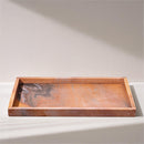  Meridian Barletta Pink Rectangular Marble Tray IMAGE 2